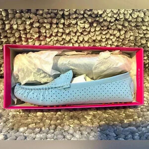 JustFab Xhulia Perforated loafer in Blue